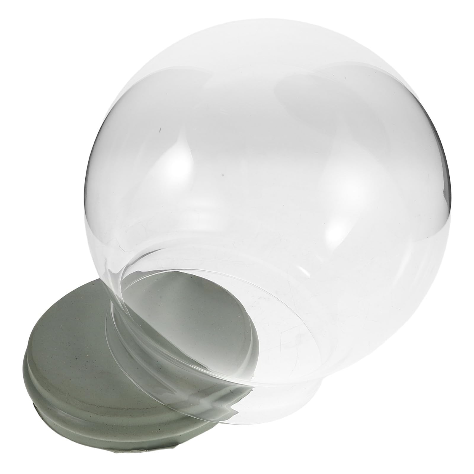Toyvian 3 Piezas Bola de Nieve Navideña de Vidrio Transparente con Tapa de | Rellenable, Diseño Engrosado, para Manualidades y Decoración Festiva, Uso en Oficinas