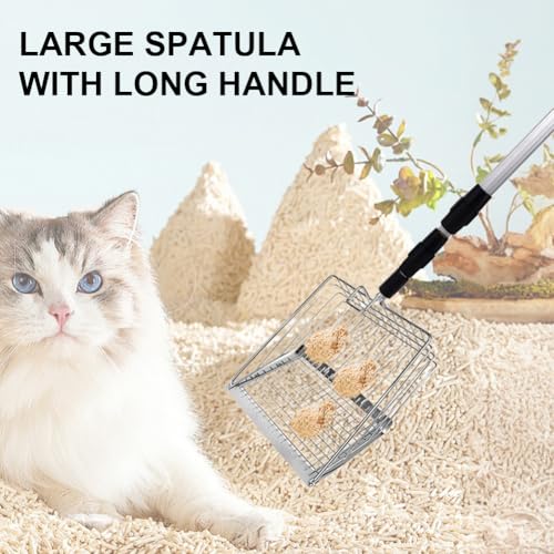 Accessori per pollaio, strumento per la pulizia del pollaio, manico in legno, letame per pollo, accessori pesanti per pollaio, separazione di feci e detriti di sabbia pollaio pala accessori - immagine 4