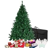 Una Grande Decorazione per il Natale - L'albero di Natale realistico in un semplice design di colore verde per aiutare a emulare un vero albero di Natale.E puoi anche mettere molte decorazioni natalizie sull'albero liberamente per renderlo più bello.Sarà la scelta migliore per la tua decorazione natalizia e aumenterà l'atmosfera del festival!