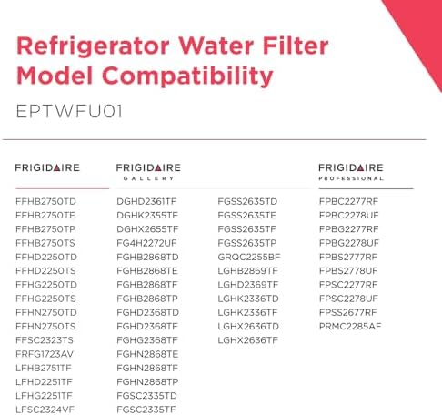 FRIGIDAIRE EPTWFU01 PureSource Ultra II Refrigerator Water Filter, 1 Count, White - 2