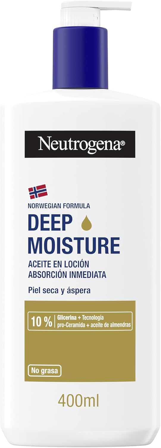 Hidratación Profunda Neutrogena: Loción de Absorción Rápida 400 ml