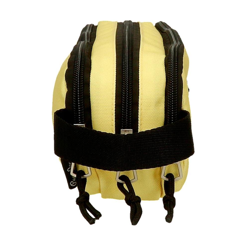 Pepe Jeans Aris Triple Case Yellow 22x10x9 cm Polyester, Lemon Tree, Triple Case, Talla Unica - Image 2