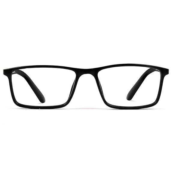 Enrico Bluno Rectangle Blue Light Filter Anti-glare Zero Power Computer Glasses for Eye Protection from UV Light by Laptop/Mobile Screen | Blue Light Blocking Glass | Reading Glasses for Men & Women