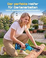 SEESII Mini Kettensäge mit Akku 8000mAh, Akku Handkettensäge 6 Zoll, Bürstenlose Akkusäge mit Automatischem Öler, Kompatible mit Makita Akku 18V, Elektrische Säge für Holz, Ast – Ansicht 9