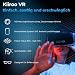 Kiiroo VR Headset für Handy – Mobile VR Brille für iPhone, Android & Windows, 5,5"-7,2" Geräte, Brillenträger-freundlich, 40mm HD Linsen, IPD & Fokus einstellbar Virtual Reality