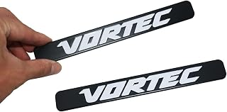 2Pcs Vortec Emblems Car Badge Replacement for 1500 2500hd Truck Sierra Silverado (White)