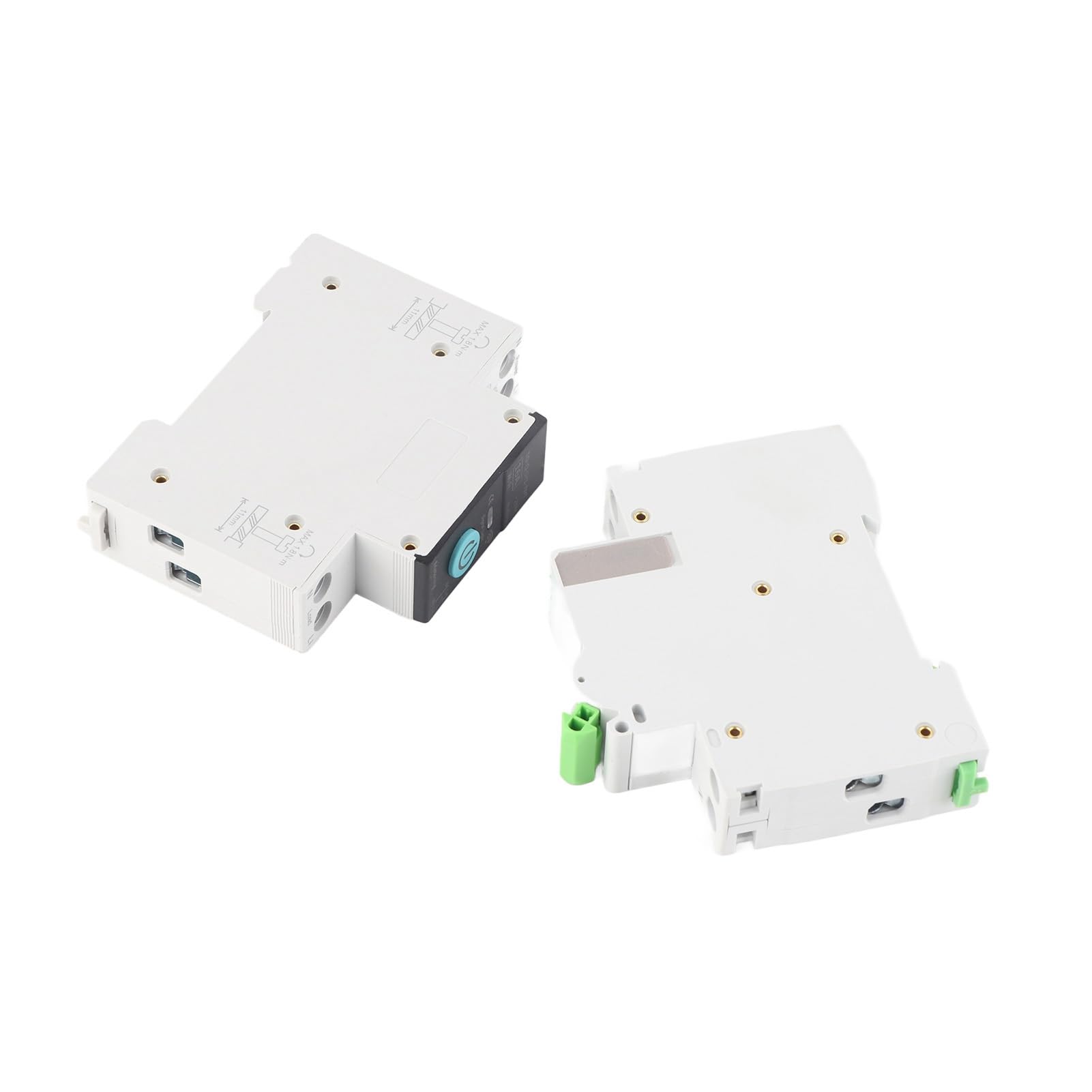 Yctze Disyuntor WiFi 1P+N con Control Remoto, Monitoreo de Energía y Capacidad de Corte 6KA - 16A AC230V para Integración en el Hogar