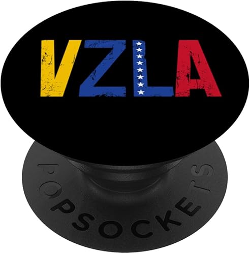 Venezuela VZLA Vintage Pride Bandera Venezolana PopSockets Estándar PopGrip