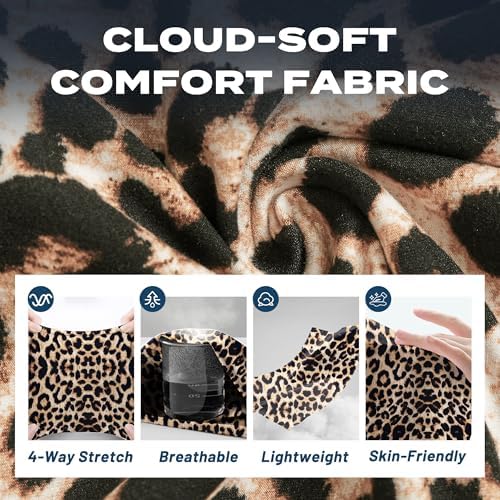 Sundwudu 4 Pack Biker Shorts for Women - 8” High Waist Tummy Control Summer Workout Shorts for Running Yoga Athletic - 4