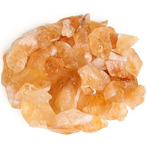 Digging Dolls: 1 lb Citrine Rough Rocks from Brazil - Assorted Sizes Range from 0.5" to 1.5" Each Piece - Raw Crystal Stones for Arts, Crafts, Tumbling, Wire Wrapping, Wicca and Reiki Crystal Healing Cover