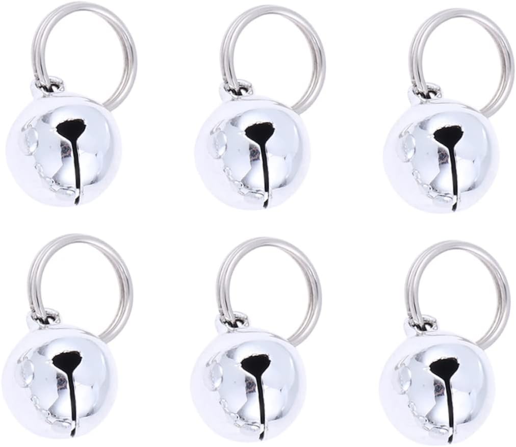 20 Pcs Bell Silver Kitten Accessories Dog Bell Dog Collar Bell Christmas Bells Copper Bell Pet