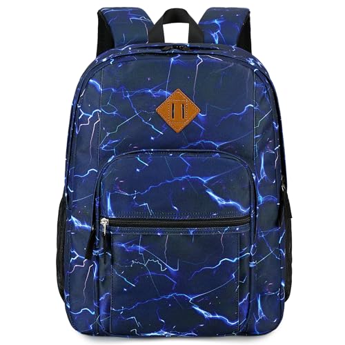 Image of abshoo Teen Girls Solid Color Backpack For School Boys Water Resistant School Bag (Lightning Navy)