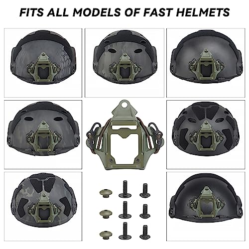 Base NVG para casco táctico con soporte de acero anticaídas 4