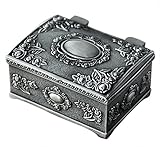 Aimeio European Style Fashion Metal Jewelry Case Trinket Box Lord Rings Packing Box Square Shape...