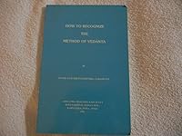 How to Recognize the Method of Vedanta (No. 124) B0032RGFSY Book Cover