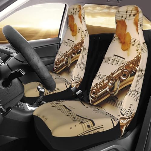Housse de siège avant pour voiture et SUV Flute Music (lot de 2) protection universelle berline