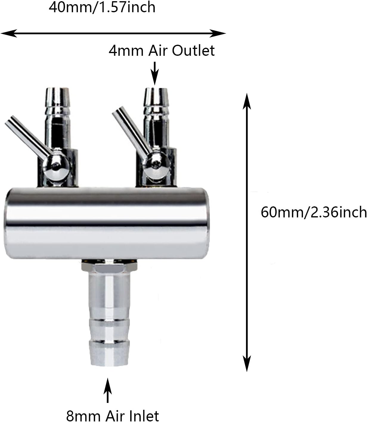 Aquarium Air Distributor Stainless Steel Shunt Aquarium Air Control