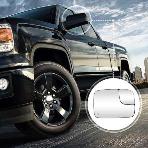 Passenger Right Side Mirror Blind Spot Convex Heated Mirror Glass with Rear Holder Fit for 2005-2009 Dodge Ram 1500 2500 3500, Replacement for 5161010AA 5191036AA CH1325121 by Cenfeild - Image 7