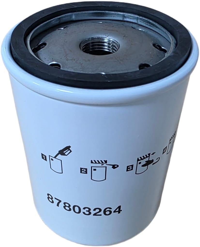 Fuel Filter 87803264 84565895 Fits for New Holland L180 L185 L218 L220 L223 L225 L230 L255 C175 C185 C227 C232 Skid Steer Loader, Case IH TR270 TR320 435 SR200 SR220 SR250 Skid Steer Loader