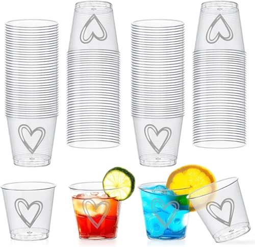 Gute Lot de 50 verres à liqueur, 3 cl/30 ml, verres à shot réutilisables, gobelets pour anniversaires, dégustations, fêtes, mariages (50 pièces)
