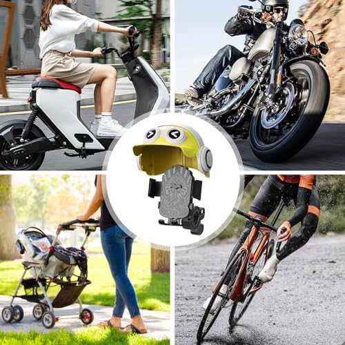 Support de téléphone pour moto et vélo avec mini casque pare-soleil pour navigation GPS route - 5