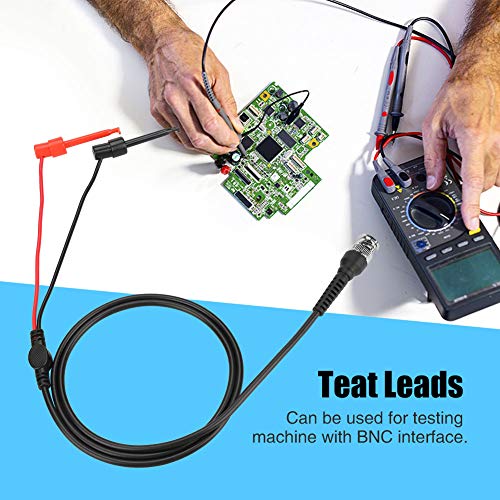 Image of Joyzan BNC to Test Hook Clips,Mini Dual Probe Coaxial Cable Leads Set P1020 | Testing Plunger Probes Ended IC Male Plug Oscilloscope Minigrabber Accessories 50Ω Coax Machine Signal Generator Multimeter