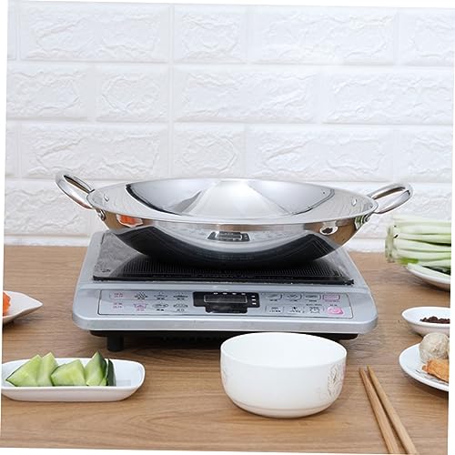 Olla resistente de acero inoxidable para wok con doble asa miniatura 7