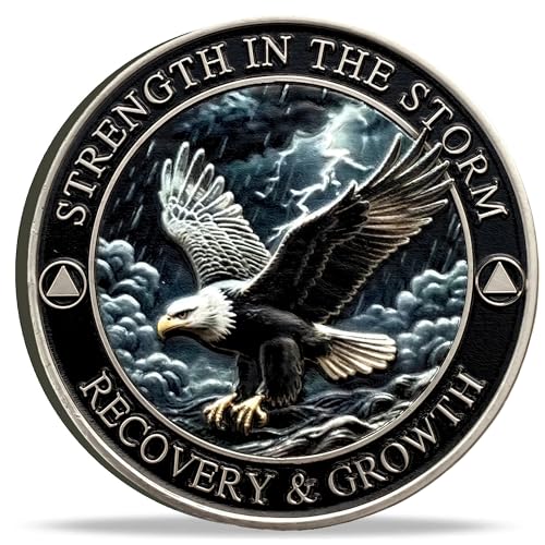 Strength in The Storm Sobriety Recovery Coin – AA Medallion
