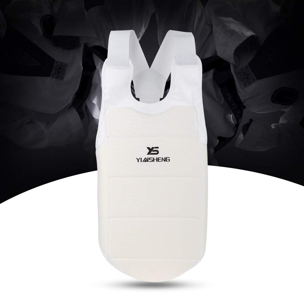 Dilwe Pettorina Sportiva, Unisex Bambino Adulto Arti Marziali Taewondo Scudo Training Body Vest Protector per la Boxe Karate Kickboxing Seno protettore Accessorio