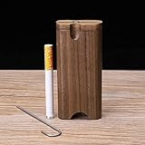 Portable Wooden Box Container with ​Sealing Spin Cover, Lid Hand Made Artwork