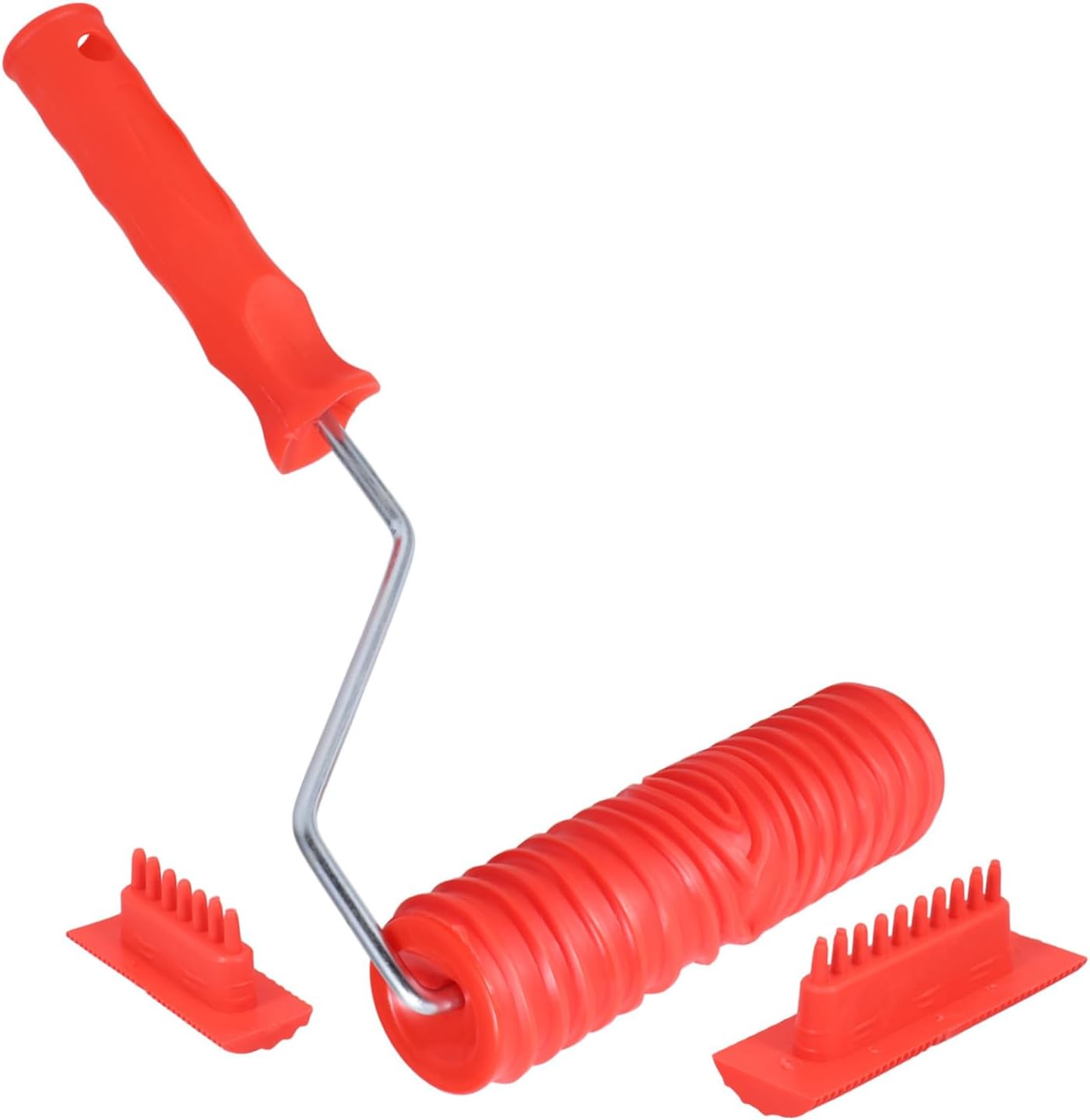 VILLCASE 5 Sets Wood Grain Roller Tool Set Multi Function Paint Tool for Textured Patterns for Home Decor and DIY Projects Durable Construction for Realistic Wood Grain Effects