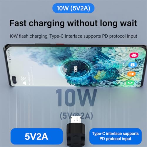 Adaptateur USB C vers Micro USB coudé à 180° transfert rapide 480 Mbps - 5