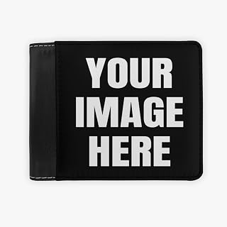 Custom Wallet,Personalized Wallet For Men,Design Your Own Wallets For Perfect Gifts Husband,Boyfriend,Father,Son,Uncle (Double Sided Printing)