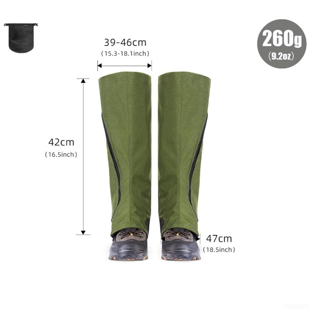 Outdoor Escursionismo Ghette Antivento Neve Gambali Protezioni per Uomo Donna Trekking Campeggio Scudo Fango Regolabile Fit S M L XL Opzioni