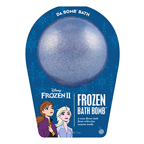 Da Bomb Frozen II Frozen Bath Bomb Dark Blue Shimmer Snow Flower, 7 Ounce