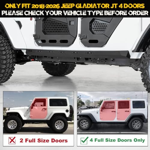 Estribos JT Gladiator con luz LED para Jeep Gladiator 4 puertas miniatura 4