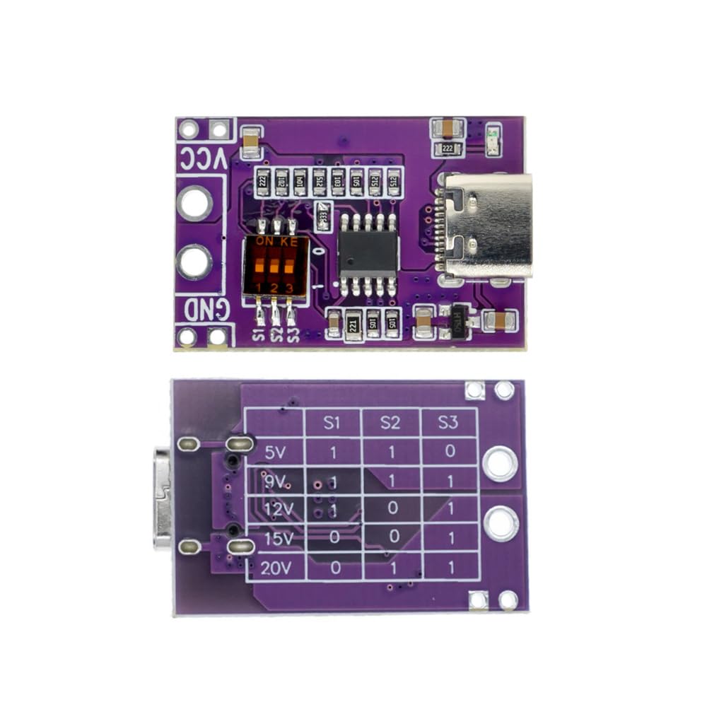 Module Trigger Charge Rapide USB-C - QC/PD/AFC 5V-20V - 3PCS Pour Alimentation DIY