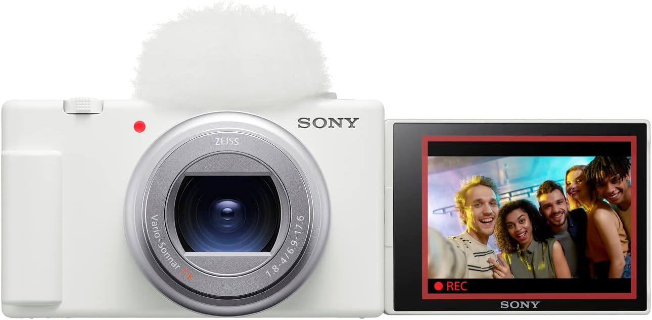 ZV-1 II Premium Compact Digital Camera 4K Video - White | Vlogging and content creation with 20.1MP 1-inch sensor, 4K video and 2.7x optical zoom