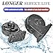 Loud Car Replacement Horn Kit for Toyota, 12V Waterproof Electric High/Low Tone Snail Horn with Upgraded Grille