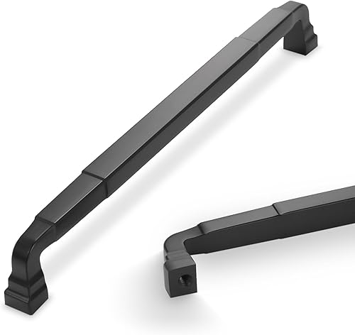 Miniatura 1 de COTYKILEY Paquete de 10 manijas negras mate de 7.5 pulgadas para gabinetes de cocina, manijas de puerta de gabinete, accesorios de gabinete de