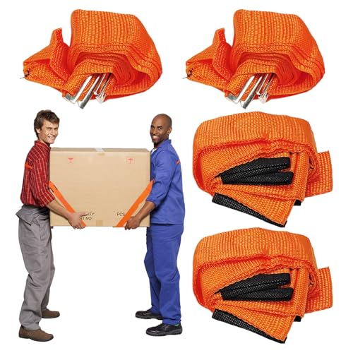 Sangles de meubles 2 pièces, sangles pour 2 personnes, sangles de transport de meubles, outils de déménagement portables, outils de levage lourds, fournitures de déménagement
