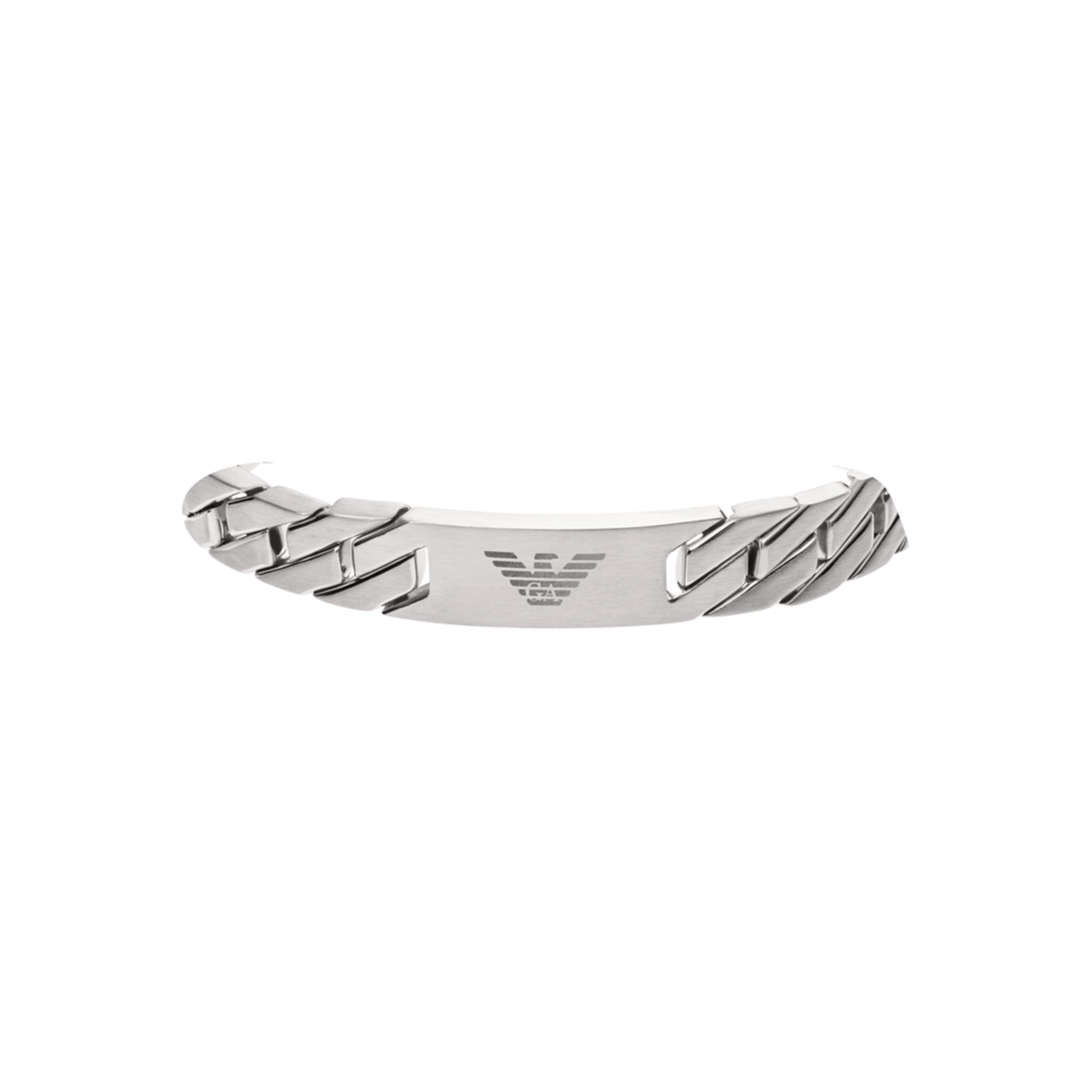Emporio Armani Herrenarmband aus Edelstahl oder Leder mit Gliederverschluss