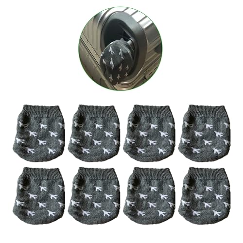 Reusable Luggage Wheel Covers - 8Pcs, Dustproof, Scratch-Resistant, Keep Floors Clean, Essential Travel Accessory for All Types of Luggage2