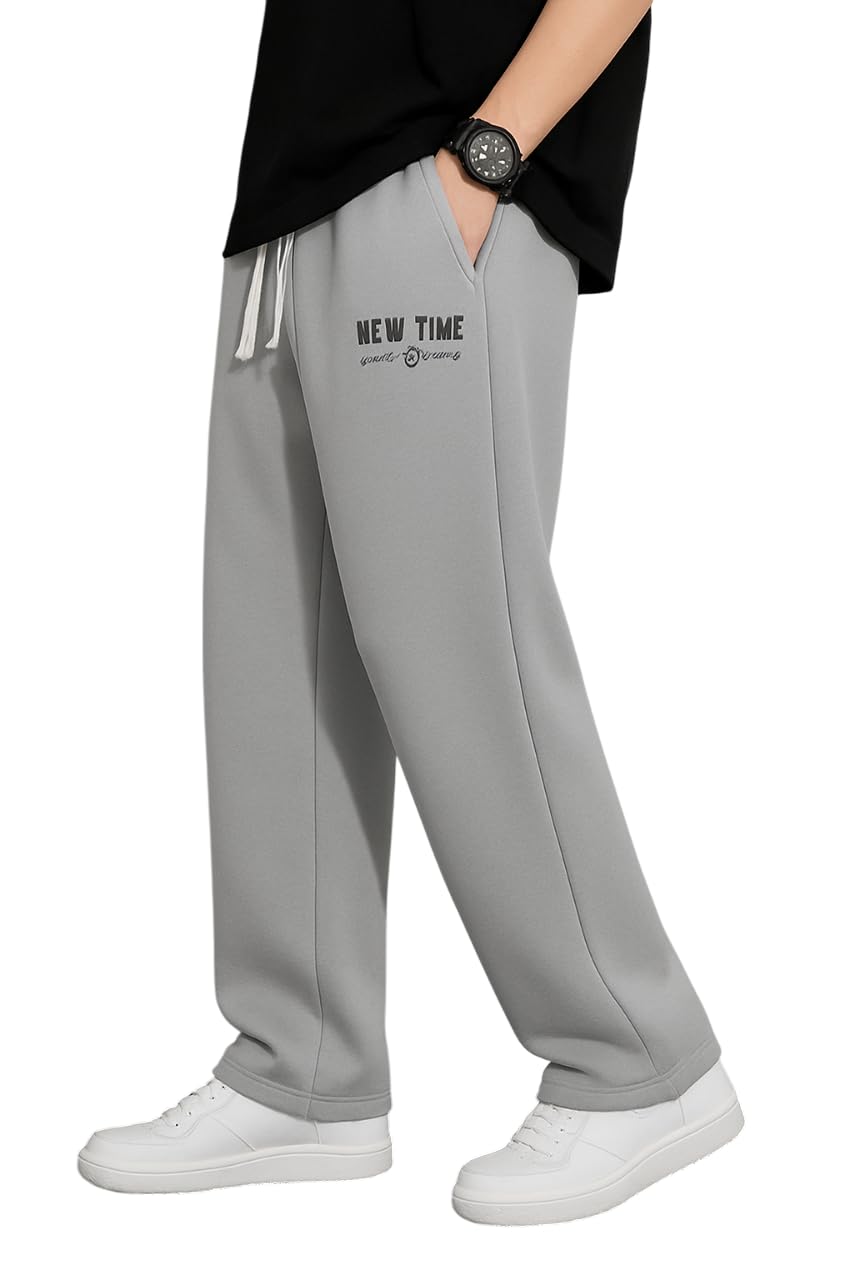 Mid-Rise Stretchable Joggers in Premium Polycotton Comfort Blend for Street and Lounge Wear - Korean Style Baggy Track Pants for Men