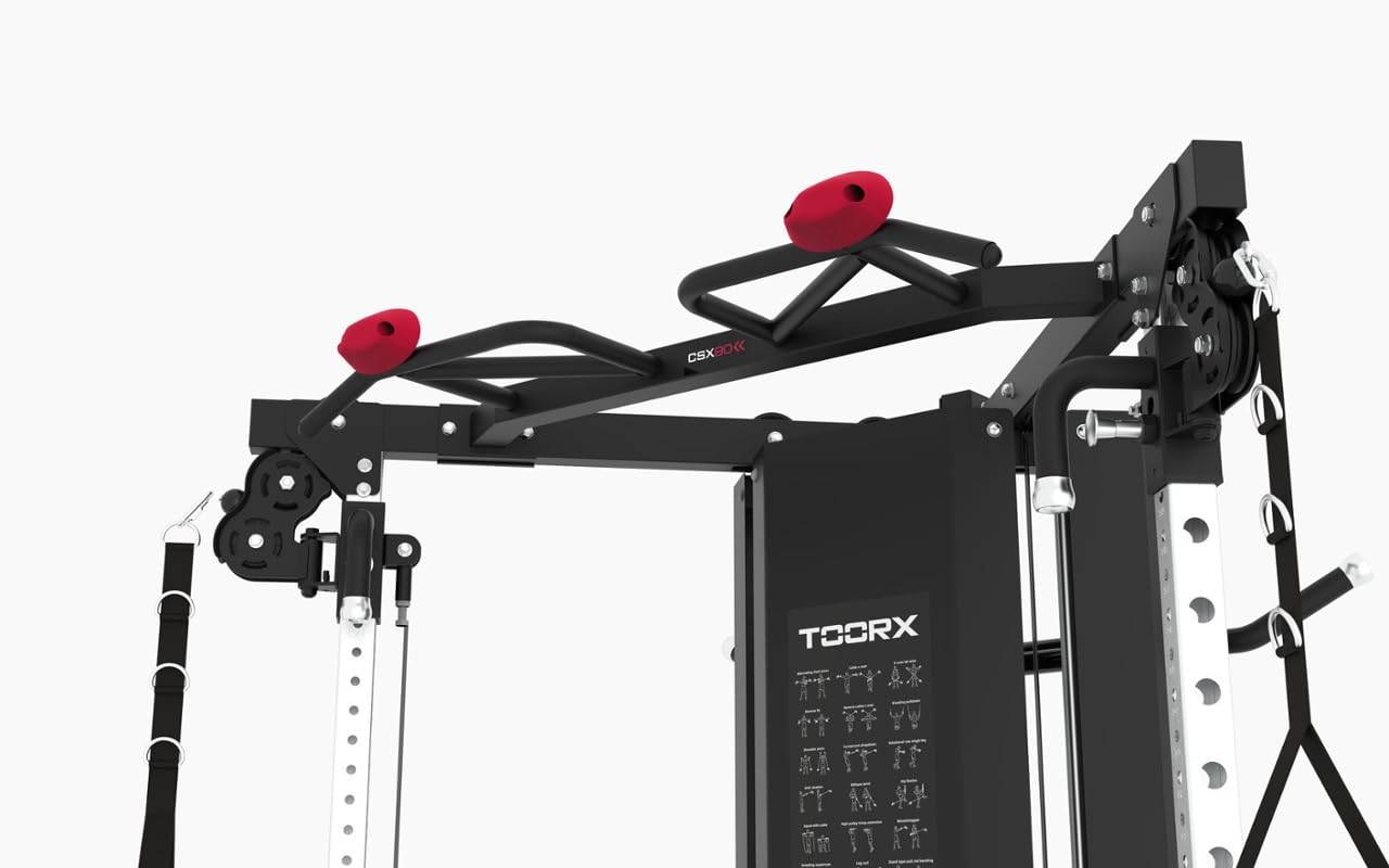 Toorx CSX-90 Dual Pulley Cable Cross [Stazione Multifunzionale Professionale con 2 Pesi da 75 Kg] Allenamento Funzionale Completo | Cable Crossover | Functional Trainer Home Gym Toorx Vertical