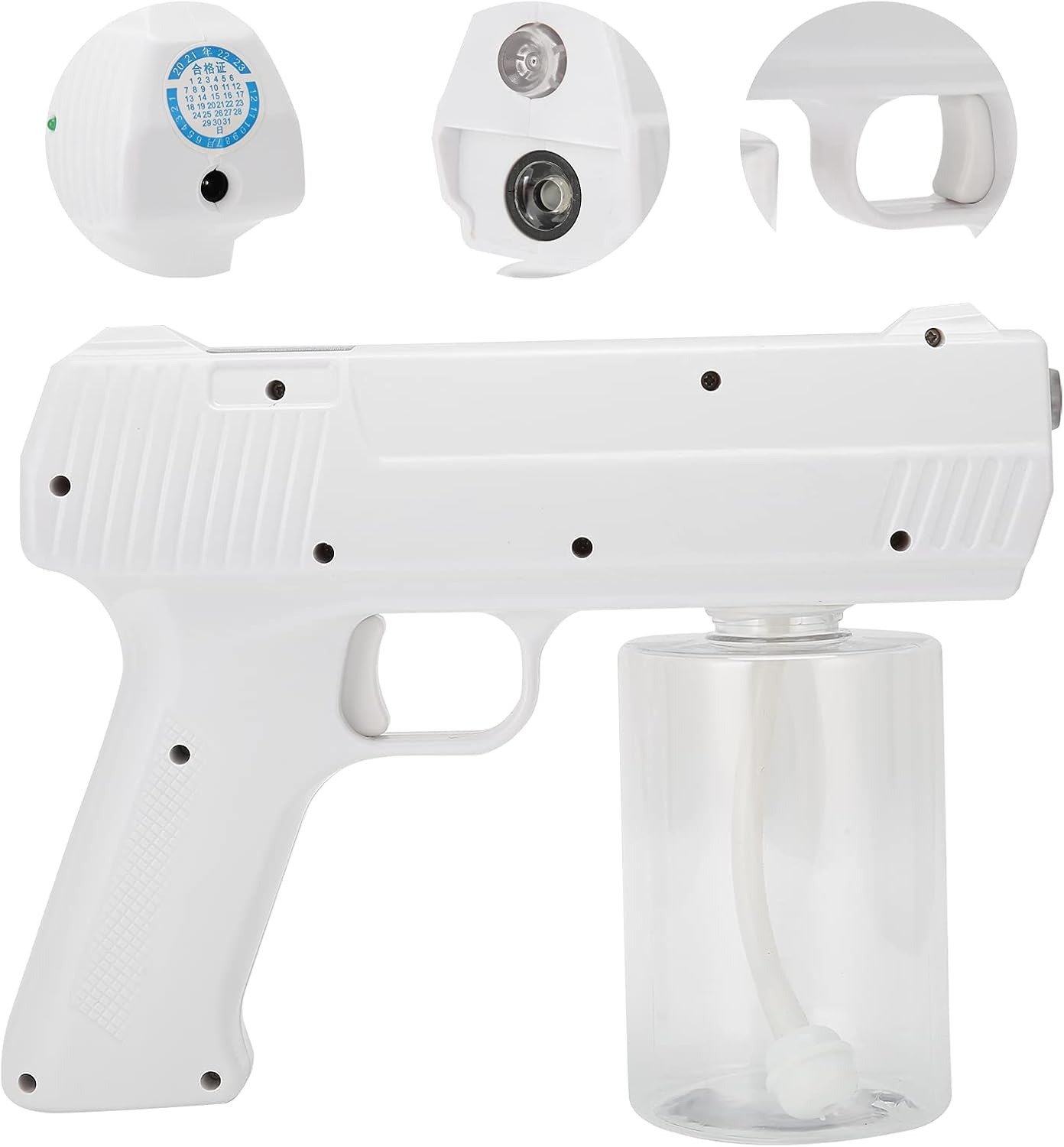 Light Nano Steam Gun Ultra Fine Aerosol Water Mist Trigger Sprayer Electric Sprayer Machine Moisturizing Hair Care Nano Atomizer Sprayer Fogger Machine for Home, Room, Office, School, Car