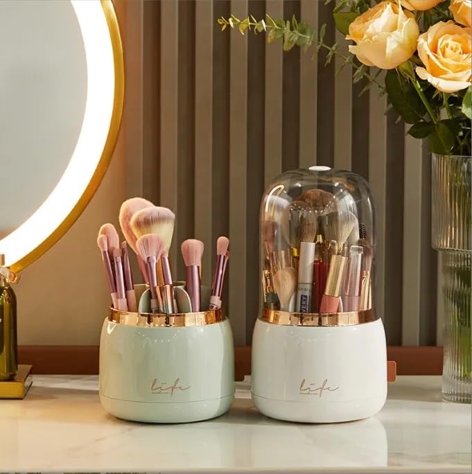 Image of EZ Living 1pcs makeup brush organizer for makeup kit storage case Makeup Makeup Brush Holder Brush Organizer for Vanity Cosmetic Brush Stand Makeup Brush Storage