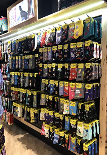 Foozys Men’s Egg Skulls & Bacon Crossbones Novelty Crew Socks | 2 Pair3