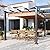 Aoxun Outdoor Pergola, 10‘×10’ Retractable Pergola, Aluminum Pergola Patio, Modern Pergola with Retractable Sun Shade Canopy for Gardens, Backyards and Decks