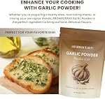 AROMACRAVE Garlic Poudre – 16 oz-.Aile de terre premium pour l'assaisonnement, la cuisine & Rubs secs: Poche refermable pour la fraîcheur: Aucun additif, non-OGM